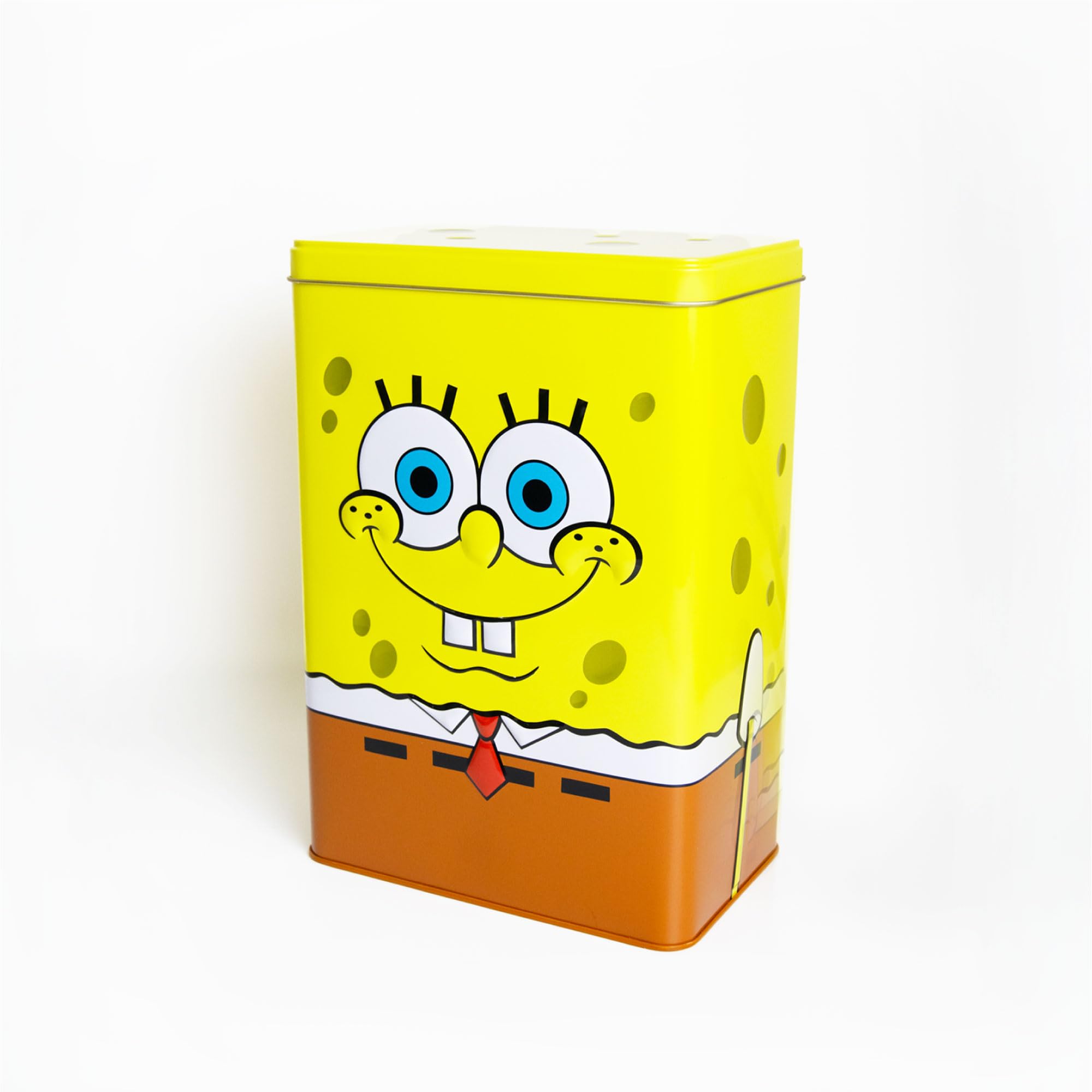 SpongeBob SquarePants Laundry Tin Multi-purpose Container Corrosion Resistant Detergent and Household Storage