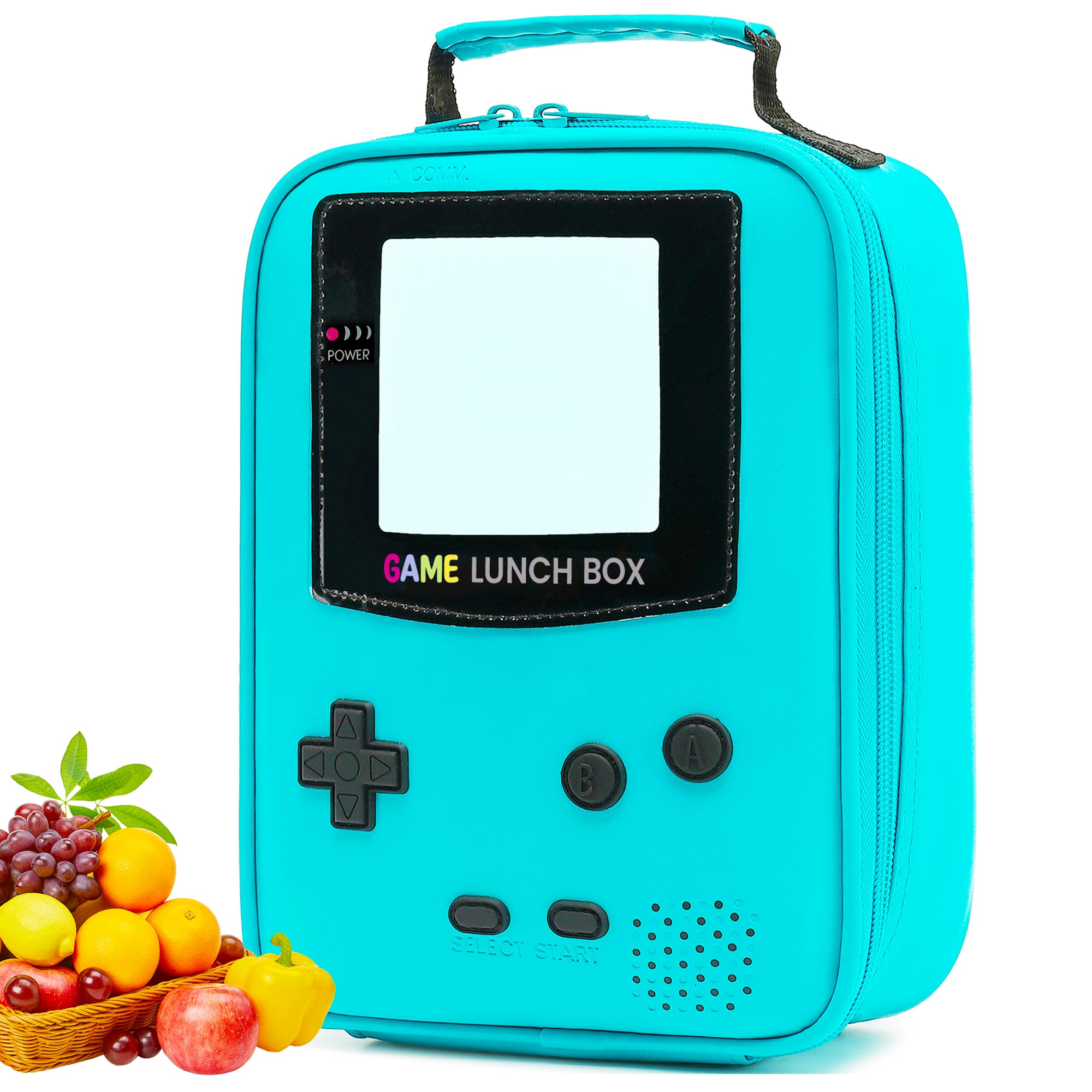 [Kids Lunch Box + Insulated + Boy Girl Kid] + [Thermal Meal Cooler + School + Lunch Box] + [Game Lunch Box + Portable + 