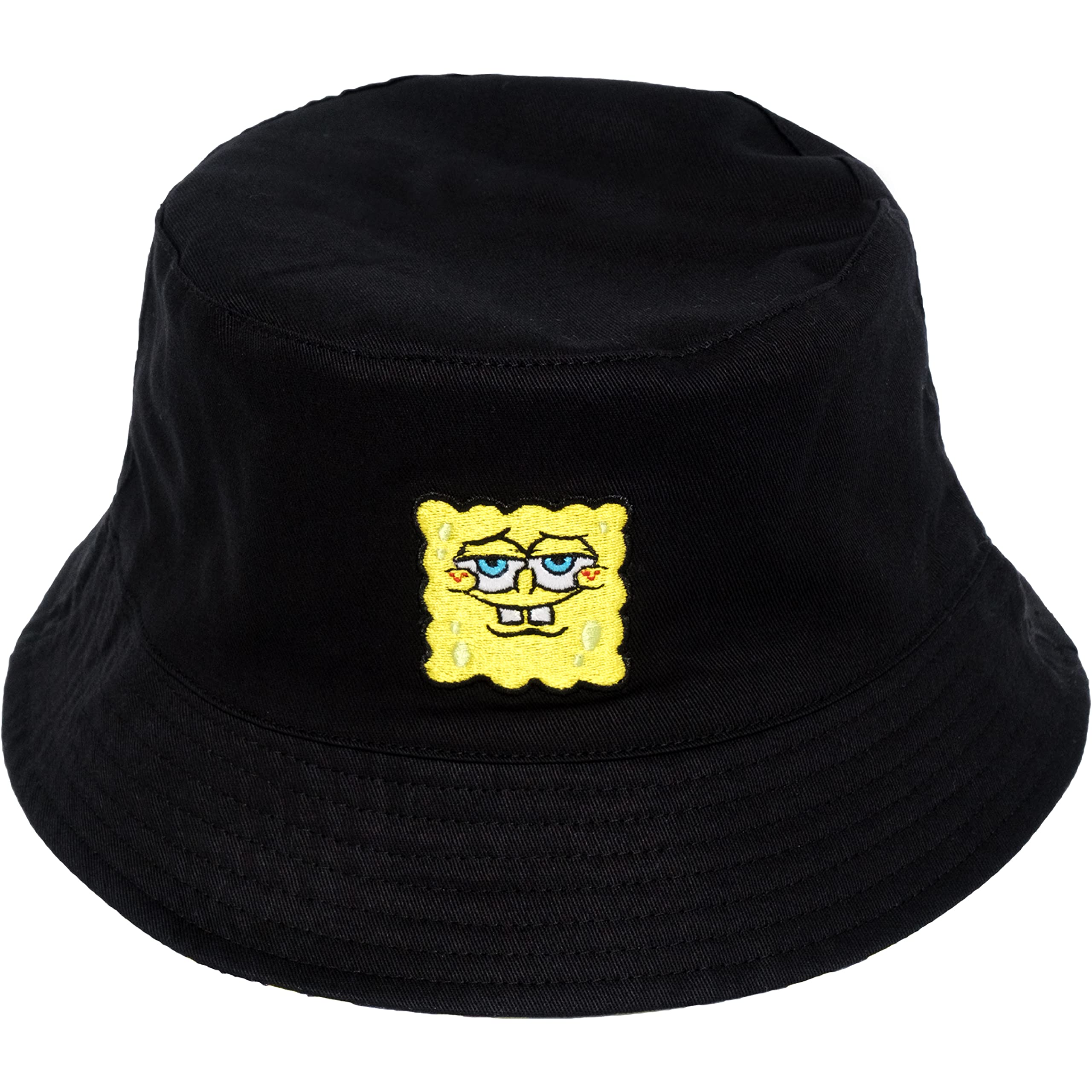 Spongebob Squarepants Bucket Hat: Packable Travel Hat, Reversible Wide Brim Summer Cap, Black and Yellow, One Size
Spong